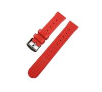 HASGTFM Pulsera de la pulsera de la muñeca de la correa de la marca de la marca de la marca de 20 mm de 22 mm que apta for Japón Sbdx Turtle WatchBand Sumo Prosex Reloj de buceador Fkm(Red black buckl