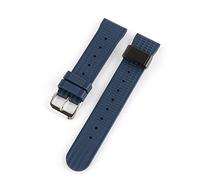 HASGTFM Pulsera de la pulsera de la muñeca de la correa de la marca de la marca de la marca de 20 mm de 22 mm que apta for Japón Sbdx Turtle WatchBand Sumo Prosex Reloj de buceador Fkm(Blue blackring,