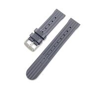HASGTFM Pulsera de la pulsera de la muñeca de la correa de la marca de la marca de la marca de 20 mm de 22 mm que apta for Japón Sbdx Turtle WatchBand Sumo Prosex Reloj de buceador Fkm(Black silver bu