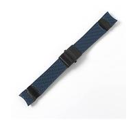 HASGTFM Pulsera de reloj banda de banda de gel de sílice Fit for Ulysse Fit for Nardin BUZO Correa de reloj de goma impermeable Deportes 22mm hombre negro azul marrón(Blue 1 black,22mm strap only)