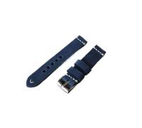 HASGTFM Pulsera de relojes de reloj de reloj de reloj de reloj de cuero vintage hecha a mano Pulsera de 20 mm 22 mm 24 mm azul/reloj de reloj rojo oscuro for hombres(Blue,22mm)