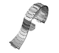 HASGTFM Pulsera dorada de 12MM adecuada for Tissot compatible con la serie PRX T137410, cadena de reloj de acero y Metal, correa de reloj de acero fino for hombre y plata(Silver)
