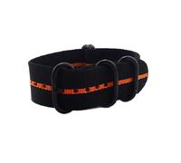 HASGTFM Reemplazo 18/20/22 / 24mm Reloj Correa de nylon de nylon de la banda de la banda de la banda de la banda del anillo de las pulseras de la pulsera de la muñeca(Lila,20mm)