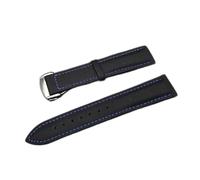HASGTFM Reemplazo de la banda de reloj de cuero de nylon 20 mm 22 mm de reloj de lona correa de oro rosegold cierre ajuste for el ajuste omega for Seamaster(F,22mm silver clasp)