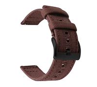 HASGTFM Releance Watch Strap for Men Women Premium Nylon Watch Fit for Samsung Fit For Galaxy Fit For Huawei Watch Fit For Hamilton Fit for caqui 18 mm de 20 mm 22 mm de 22 mm(Brown-black buckle,18mm)