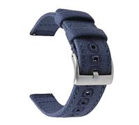 HASGTFM Releance Watch Strap for Men Women Premium Nylon Watch Fit for Samsung Fit For Galaxy Fit For Huawei Watch Fit For Hamilton Fit for caqui 18 mm de 20 mm 22 mm de 22 mm(Blue-silver buckle,22mm)