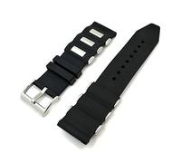 HASGTFM Reloj Accesorios Inlay Metal Grano 20 22 24 26mm Correa de reloj de silicona(26mm)