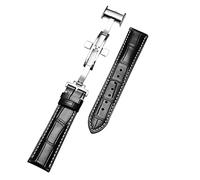 HASGTFM Reloj Ajuste de banda for Longiness Masters Colección Reloj Reloj Correa Correas Pulseras Cuero 19 20 21mm Correa Cuero(A-Black and white,20mm)