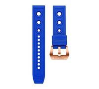 HASGTFM Reloj automático for hombre 20 / 22mm Correa de bronce de bronce de pulsera de pulsera de pulsera Reloj de goma suave Pulseras de goma(Blue,20mm)