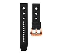 HASGTFM Reloj automático for hombre 20 / 22mm Correa de bronce de bronce de pulsera de pulsera de pulsera Reloj de goma suave Pulseras de goma(Schwarz,22mm)