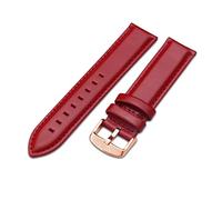 HASGTFM Reloj Brown Brown con reloj de reloj de oro rosa 14 mm 18 mm 20 mm apto for Dw Ajuste for Daniel Fit for Wellington Watch Band(Rose-Red,20mm)