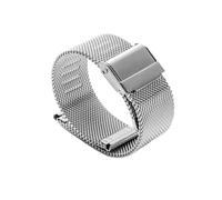 HASGTFM Reloj de acero inoxidable Correa Reloj de pulsera Reemplazo de malla Banda universal 12mm 14mm 16mm 18mm 20mm 22mm(Silver,12mm)