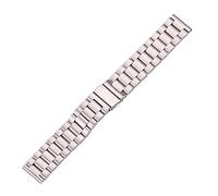 HASGTFM Reloj de acero inoxidable sólido Barcelet Plata Cepillado Metal Correa de reloj Hombres Mujeres Correa Accesorios Barra de resorte de liberación rápida(24mm)