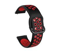 HASGTFM Reloj de cortones de reloj de 20 mm de 22 mm 42m 46 mm Hebilla negra 41 mm de 45 mm de engranaje S2 S3 Ajuste for la pulsera transpirable Huawei GT2 Silicona for Samsung Fit for Galaxy(H6,20mm