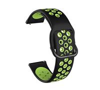 HASGTFM Reloj de cortones de reloj de 20 mm de 22 mm 42m 46 mm Hebilla negra 41 mm de 45 mm de engranaje S2 S3 Ajuste for la pulsera transpirable Huawei GT2 Silicona for Samsung Fit for Galaxy(H5,20mm