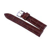 HASGTFM Reloj de cuero Ajuste for Huawei Fit for Samsung Fit for Garmin 14/16/20 / 22mm hombres y mujeres relojes relojes de relojes de moda duradera.(Brown,14mm)
