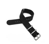 HASGTFM Reloj de cuero de cuero Strap de la OTAN de 22 mm de cuero negro Correa de reloj Correa de reloj 20 mm Accesorios de reloj de liberación rápida(Schwarz,20mm)