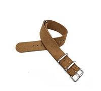 HASGTFM Reloj de cuero de cuero Strap de la OTAN de 22 mm de cuero negro Correa de reloj Correa de reloj 20 mm Accesorios de reloj de liberación rápida(Khaki,22mm)