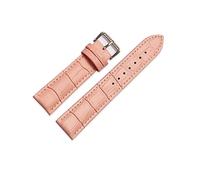 HASGTFM Reloj de cuero de reemplazo universal Correa de reloj de cuero for hombres Mujeres 12mm 14mm 16mm 18mm 19 mm 20 mm 21mm 22mm reloj de reloj(Rose,20mm)