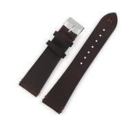 HASGTFM Reloj de cuero retro 18 mm 20 mm 22 mm negro café marrón costura hecho a mano correa reemplazo hombre pulsera(Coffee,22mm)