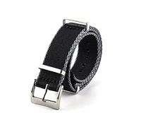 HASGTFM Reloj de lona Correa de reloj universal Ajuste for SKX007 Seamaster 300 Bond Pulsera de calibre Accesorios 20 mm 19 mm Zulu Nylon 007(37 EU,20mm)