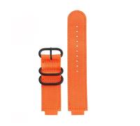 HASGTFM Reloj de nailon de 16mm, correa de reloj modificada compatible for Casio GA900 GA110 DW5600 5610 GWB5600 GA2100, pulsera negra dorada for deportes al aire libre(Orange-black)