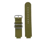 HASGTFM Reloj de nailon de 16mm, correa de reloj modificada compatible for Casio GA900 GA110 DW5600 5610 GWB5600 GA2100, pulsera negra dorada for deportes al aire libre(Army green-silver)