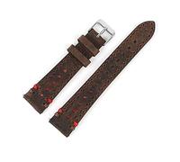 HASGTFM Reloj de reloj de cuero retro hecho a mano Reloj de reloj de reloj negro 20 mm 22 mm respirable poroso de doble color Accesorios Accesorios Pulsera(Coffee,22mm)