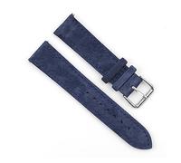 HASGTFM Reloj de reloj de reloj de cuero retro 18 mm 20 mm 22 mm 24 mm de costura hecha a mano de costura a mano for ver accesorios(Dark blue,22mm)