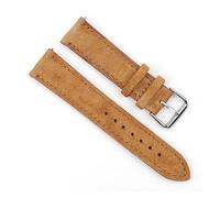 HASGTFM Reloj de reloj de reloj de cuero retro 18 mm 20 mm 22 mm 24 mm de costura hecha a mano de costura a mano for ver accesorios(Tan,22mm)