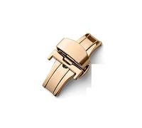 HASGTFM Reloj Fold Hebilla Doble clic en Butterfly Wamkand Push SCRASP PUSH 18/20 / 22MM Botón Despliegue Cujiador de cierre Accesorios(Rose,12mm)