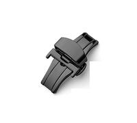 HASGTFM Reloj Fold Hebilla Doble clic en Butterfly Wamkand Push SCRASP PUSH 18/20 / 22MM Botón Despliegue Cujiador de cierre Accesorios(Schwarz,22mm)