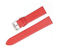 HASGTFM RETRAJE REATRO 18 mm 20 mm 22 mm Fino de reloj suave Correa de correa adecuada for un ajuste adecuado for DW Reloj Galaxy Watch Gear S3(Red silver,20mm)