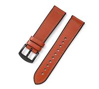 HASGTFM Silicone Leather Watchband Rápido Releance Watch Strap de muñeca 20 mm 22 mm Coraja de reloj inteligente for hombres Mujeres Accesorios(Lightbrown,22mm)