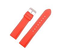 HASGTFM Silicone Rubber Sport Band Band Universal Watchband Strap Binst Binst Belt Belting 16 mm 18 mm 20 mm 22 mm 24 mm for hombres Mujeres(Red,20mm)