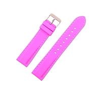 HASGTFM Silicone Rubber Sport Band Band Universal Watchband Strap Binst Binst Belt Belting 16 mm 18 mm 20 mm 22 mm 24 mm for hombres Mujeres(Rose,18mm)