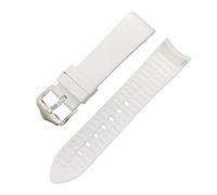 HASGTFM Silicone Strap ACCESORIOS DE VISTORES MENOS ARC BOCA RELAJO BANDA DE LA BANDA DE VISTA 18 mm 20 mm 22 mm(Wei,18mm)