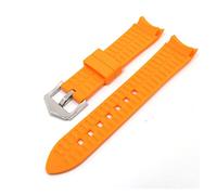 HASGTFM Silicone Strap ACCESORIOS DE VISTORES MENOS ARC BOCA RELAJO BANDA DE LA BANDA DE VISTA 18 mm 20 mm 22 mm(Orange,20mm)