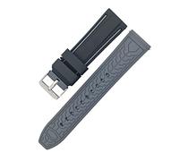 HASGTFM Silicone Watchband Buck Bucking Replevation Reemplazo de correa for la banda Store Accesorios de vigilancia 20 mm 22 mm 26 mm de 26 mm(Schwarz,20mm)