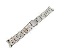 HASGTFM Silver Solid Strap Wamkands Ajuste adecuado for Casio MDV106 MTP-1375 22mm Reloj Accesorios Correa de muñeca de acero inoxidable