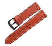 HASGTFM Smart Watch Bandas de cuero Camuflaje 20 mm 22 mm Strap de cuero estampado Pulsera de liberación rápida Fit for Samsung Galaxy(Red-Brown,22mm)
