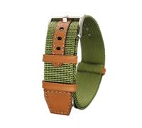 HASGTFM Sports Nylon Strap 20mm 22mm apto for la moda de la OTAN verde Black Brown Brown Impermeable Sweatproof Reemplazo Banda de Pulsera(1,20mm)