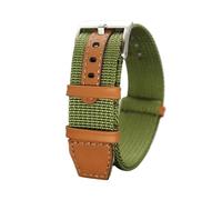 HASGTFM Sports Nylon Strap 20mm 22mm apto for la moda de la OTAN verde Black Brown Brown Impermeable Sweatproof Reemplazo Banda de Pulsera(1,20mm)