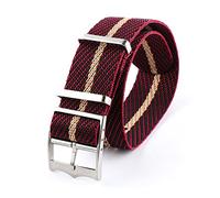 HASGTFM Sports Nylon Watch Strap Fit for ORIS Citizen WatchBand Sea Master 007 Black Bay BB58 Accesorios de pulseras 20mm 22mm Zulu OTAN 1960(Red Black,22mm)