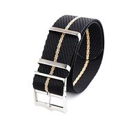 HASGTFM Sports Nylon Watch Strap Fit for ORIS Citizen WatchBand Sea Master 007 Black Bay BB58 Accesorios de pulseras 20mm 22mm Zulu OTAN 1960(BLACK WHITE,22mm)