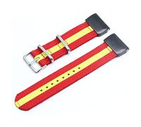 HASGTFM Strap Nylon 26 22 2 0 mm Fit Watch Band Fit for Garmin-Fenix 5x 5 5s Más/apto for Fenix 3/3 HR/935 945 Pulsera inteligente(Red yellow,26mm 5X 3 3HR)