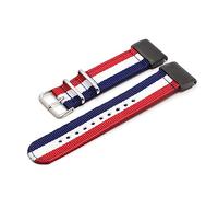 HASGTFM Strap Nylon 26 22 2 0 mm Fit Watch Band Fit for Garmin-Fenix 5x 5 5s Más/apto for Fenix 3/3 HR/935 945 Pulsera inteligente(Blue white red,26mm 5X 3 3HR)