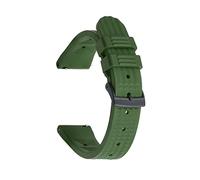 HASGTFM Suelte Fluoro Goma Reloj Banda Waffle 2 2mm Mira la correa Ajuste for el buceo Seiko Pulsera impermeable Accesorios de reemplazo(Green Black)