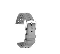 HASGTFM Ventilar Estructura porosa de primera calidad Correa de reloj de caucho de flúor de liberación rápida 20 mm 22 mm Apto for Tissot Apto for Citizen Apto for reloj Seiko(Grey silver,20mm)