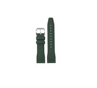 HASGTFM Watchdives Correa de caucho Natural 20mm 22mm correa de reloj de goma Universal de extremo plano de liberación rápida compatible con SKX007/SKX009/Turtel(Grn,20mm)